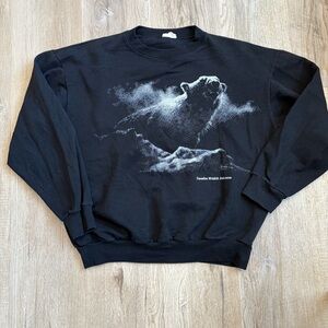 Vintage Canadian Wildlife Federation Polar Bear Crewneck Sweatshirt